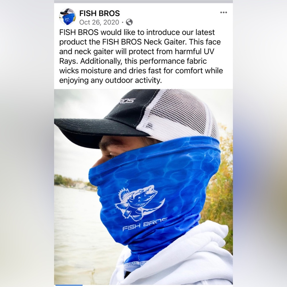 NWT FISH BROS BECK GAITER